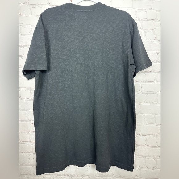 Feature All Things Good black slub long length tee t-shirt shirt, sz L, NWT $60 - Picture 7 of 7